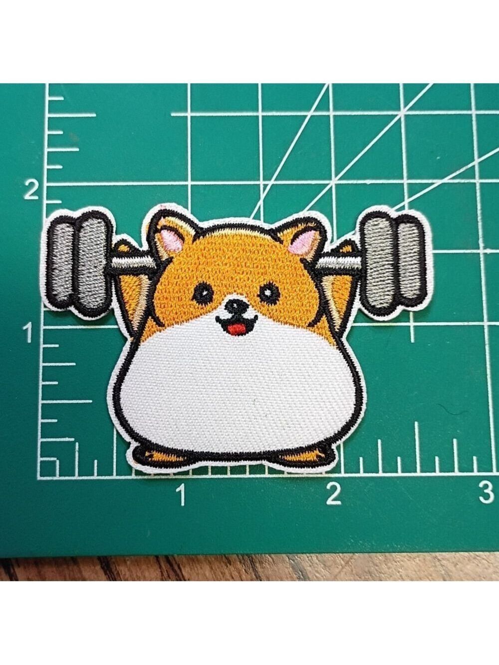 2/$10 Cute Hamster Weightlifting Patch